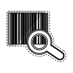 Bars code symbol icon vector illustration graphic design