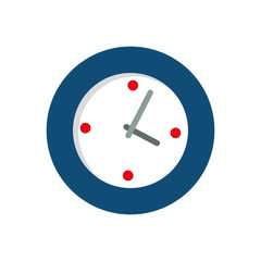 Wall watch clock icon vector illustration graphic design