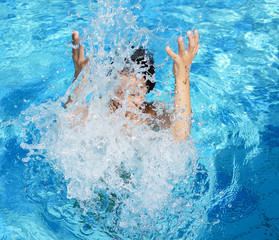 Happy children on summer vacation having fun and happy time