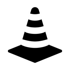 Isolated construction cone icon vector illustration graphic design
