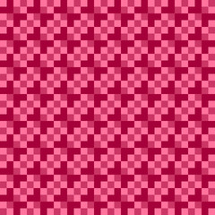 Seamless checkered pattern with bordeaux-pink stripes and squares - Eps10 vector graphics and illustration