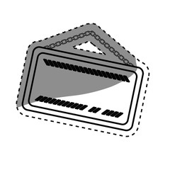 Fototapeta premium Under construction advertising board icon vector illustration graphic design