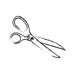 Isolated cloth scissors icon vector illustration graphic design