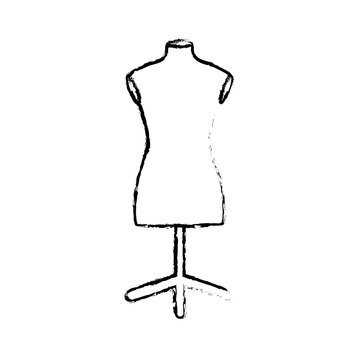 isolated manequin body icon vector illustration graphic design