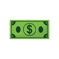 Money billet cash icon vector illustration graphic design