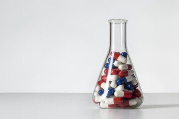 Conical flask  pills