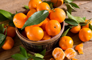 Fresh picked mandarins