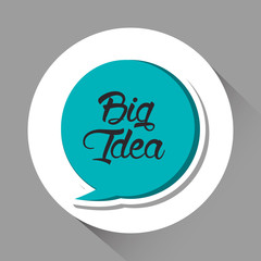 Big idea concept with icon design, vector illustration 10 eps graphic.