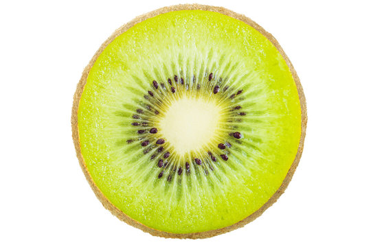 Slice of kiwi fruit.
