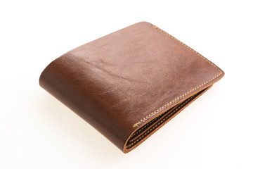 Brown leather wallet