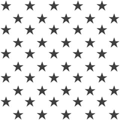 Fototapeta premium Stylish abstract seamless pattern with black graphic stars.