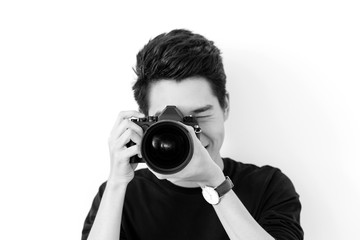 Young Asian photographer