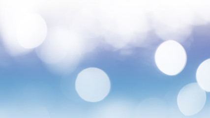 Abstract Christmas blue purple lights bokeh background