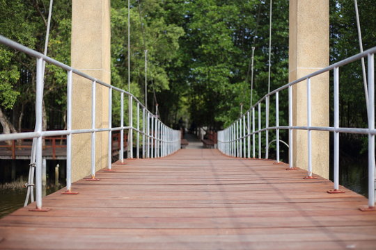 Rak Sa Mae bridge at Rayong ,Thailand