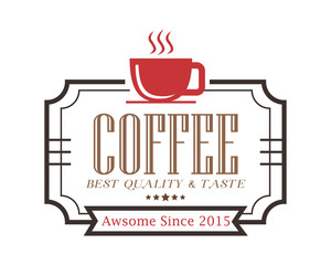 coffee shop logotype icon