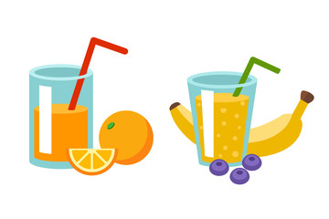 Fresh drink vector illustration.