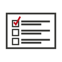 vote card with check isolated icon vector illustration design