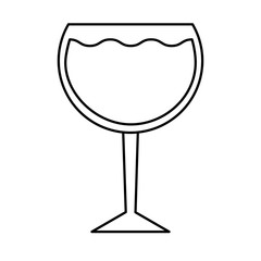 wine cup drink isolated icon vector illustration design