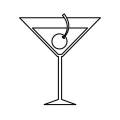 tropical cocktail fresh isolated icon vector illustration design