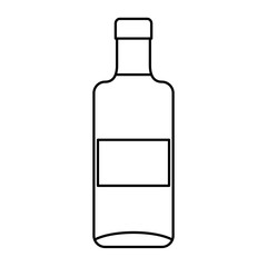 wine bottle drink isolated icon vector illustration design
