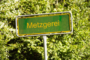 Schild 118 - Metzgerei