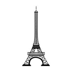 Fototapeta na wymiar eiffel tower isolated icon vector illustration design