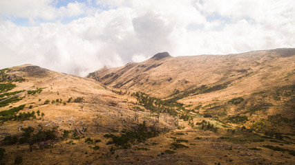 Pico do Arieiro in Madeira Island, Portugal aerial