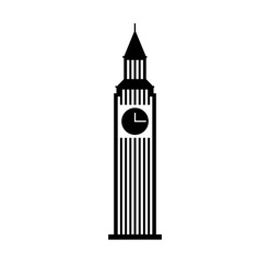 big ben building isolated icon vector illustration design