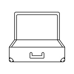 suitcase travel isolated icon vector illustration design