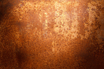 Rusty metal texture or rusty metal background. Rusty metal is caused by moisture in the air. Grunge retro vintage of rusty metal plate. Abstract rusty metal for design with copy space.