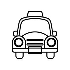 Fototapeta premium taxi service public icon vector illustration design