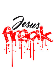Blood, graffiti, stamp, tears, scratch, crazy, freak, text, writing, jesus, cross, life, faith, christ, cool, logo, design