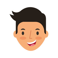 young man avatar character vector illustration design