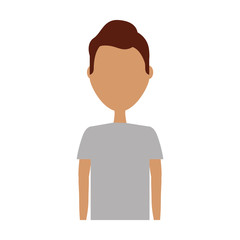 young man avatar character vector illustration design