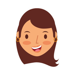 Fototapeta premium young woman avatar character vector illustration design