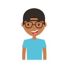 young man avatar character vector illustration design