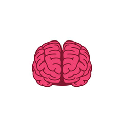 Flat Design Of Brain, Mind Illustration
