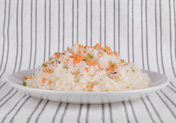Fried rice with garlic butter