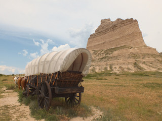 Ox Wagon at Scotts Bluff NM