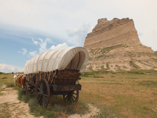 Ox Wagon at Scotts Bluff NM