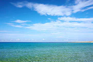 Summer sunny sea beach