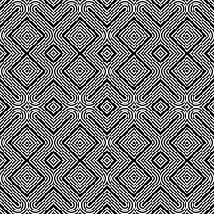 Design seamless monochrome geometric pattern