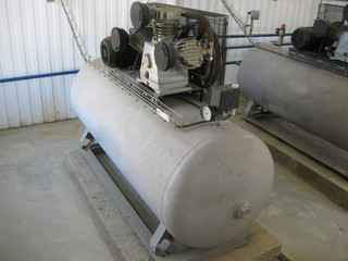 Air compressor. equipment for creation of pressure  air.