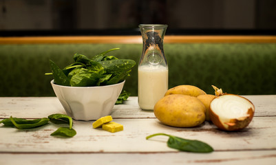 crema de espinacas ingredientes