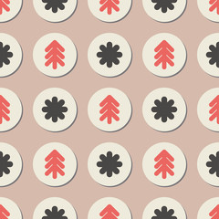 Seamless winter background. Print. Repeating background. Cloth design, wallpaper.