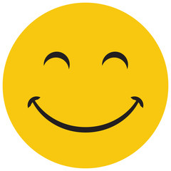 Yellow laughing happy smile