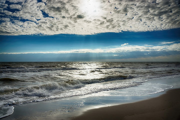 Lichtstimmung über der Ostsee in Dahme, Schleswig-Holstein