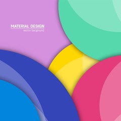 Vector material design background. Abstract creative concept layout template. For web and mobile app, paper art illustration design. style blank, poster, booklet. Motion wallpaper element. Flat ui