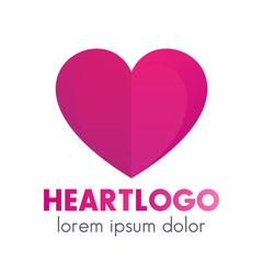 Heart logo design, pharmacy, medicine, health care symbol
