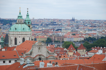 Praga Kościół św.Mikołaja - obrazy, fototapety, plakaty